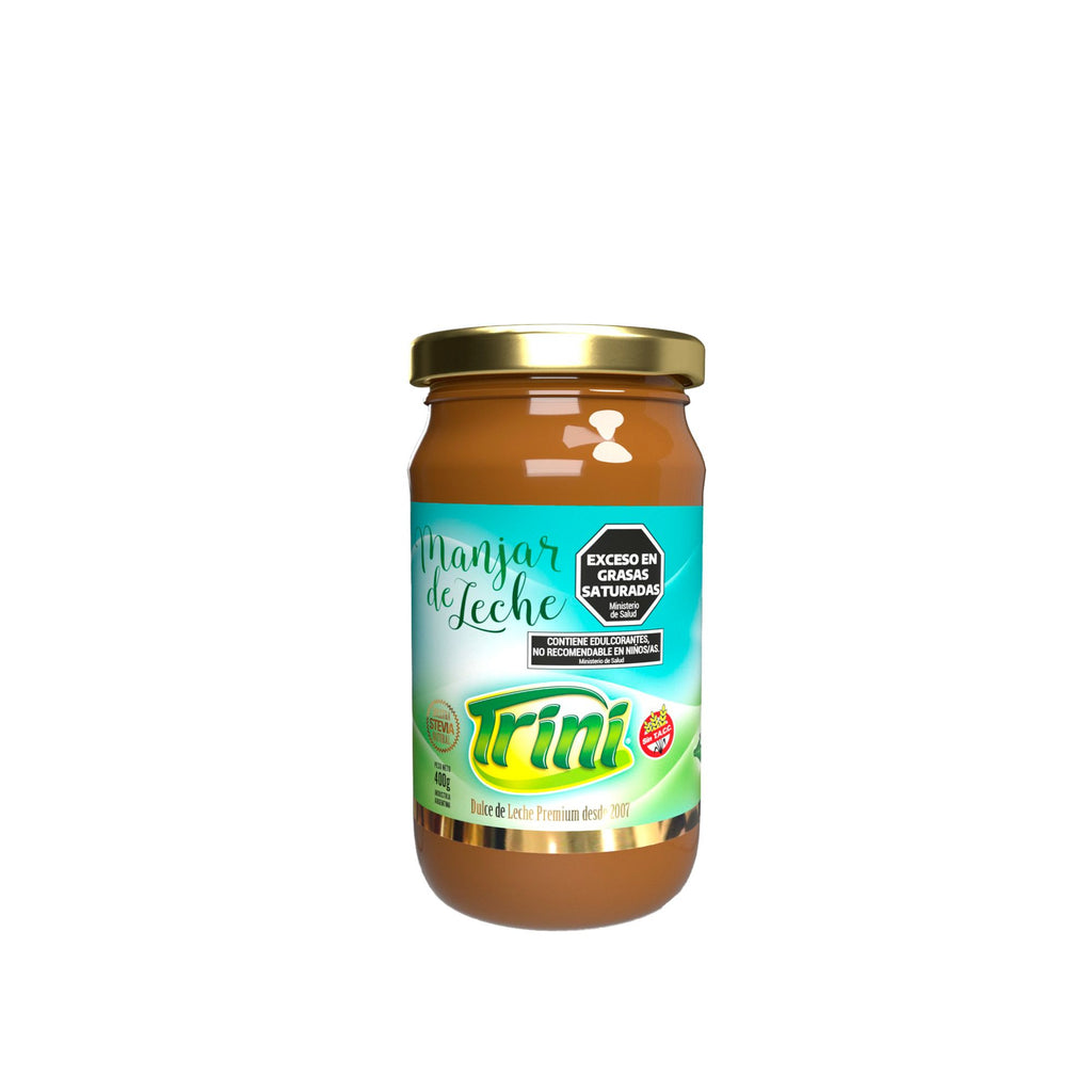 Dulce de Leche Sin Azúcar – Frasco 400 g (Caja 12 unidades)