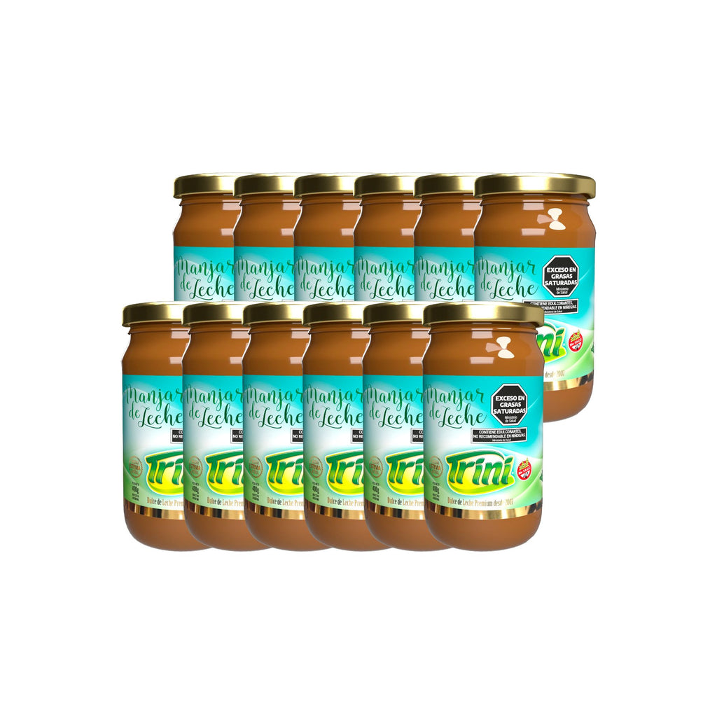 Dulce de Leche Sin Azúcar – Frasco 400 g (Caja 12 unidades)