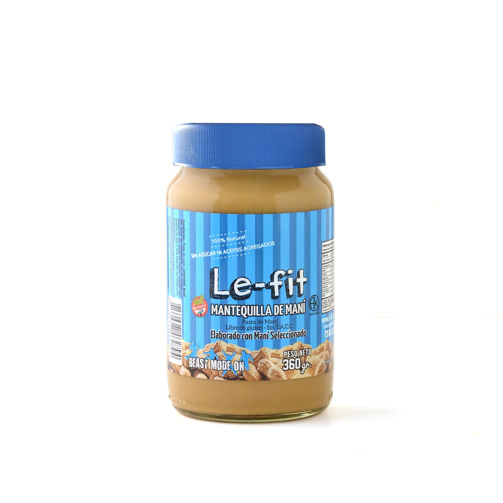Mantequilla de Maní Natural – 360 g (Caja 20 frascos vidrio)