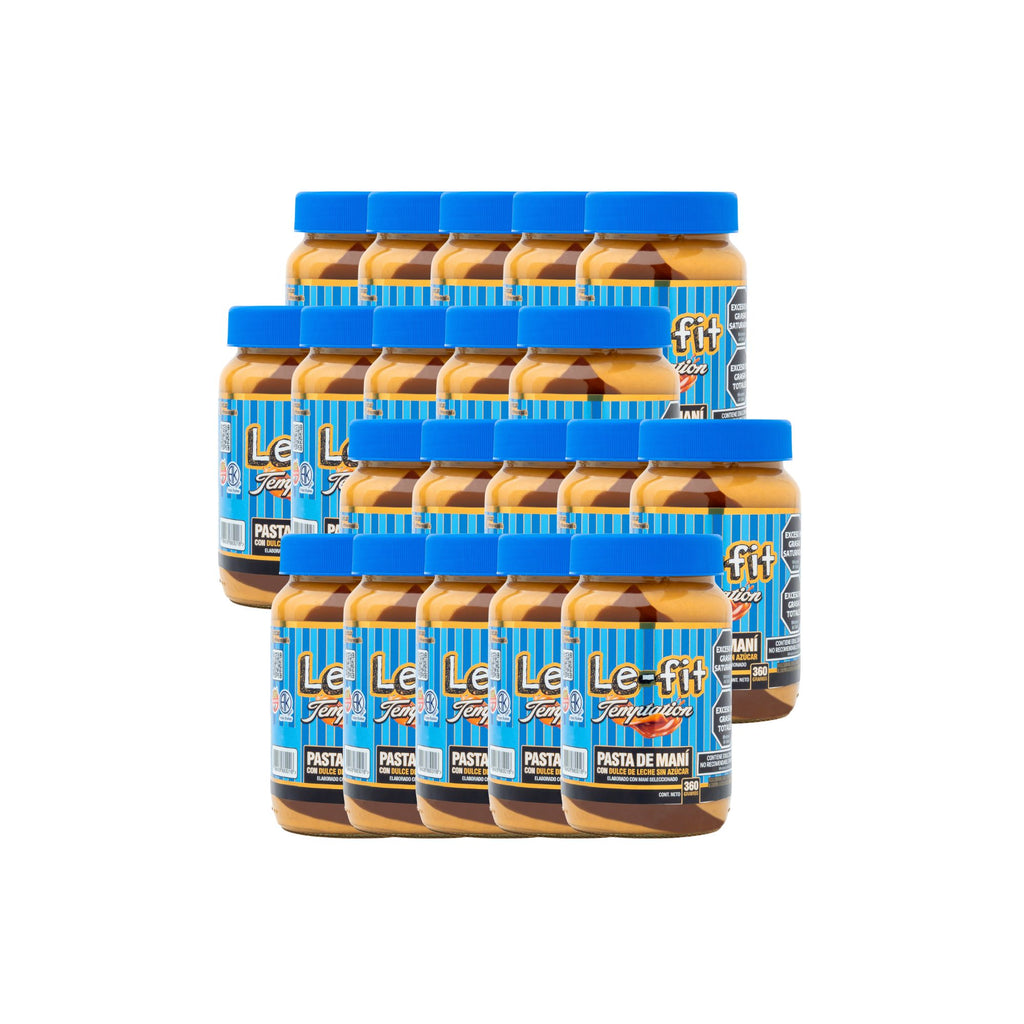 Mantequilla de Maní con Dulce de Leche – 360 g (Caja 20 frascos vidrio)