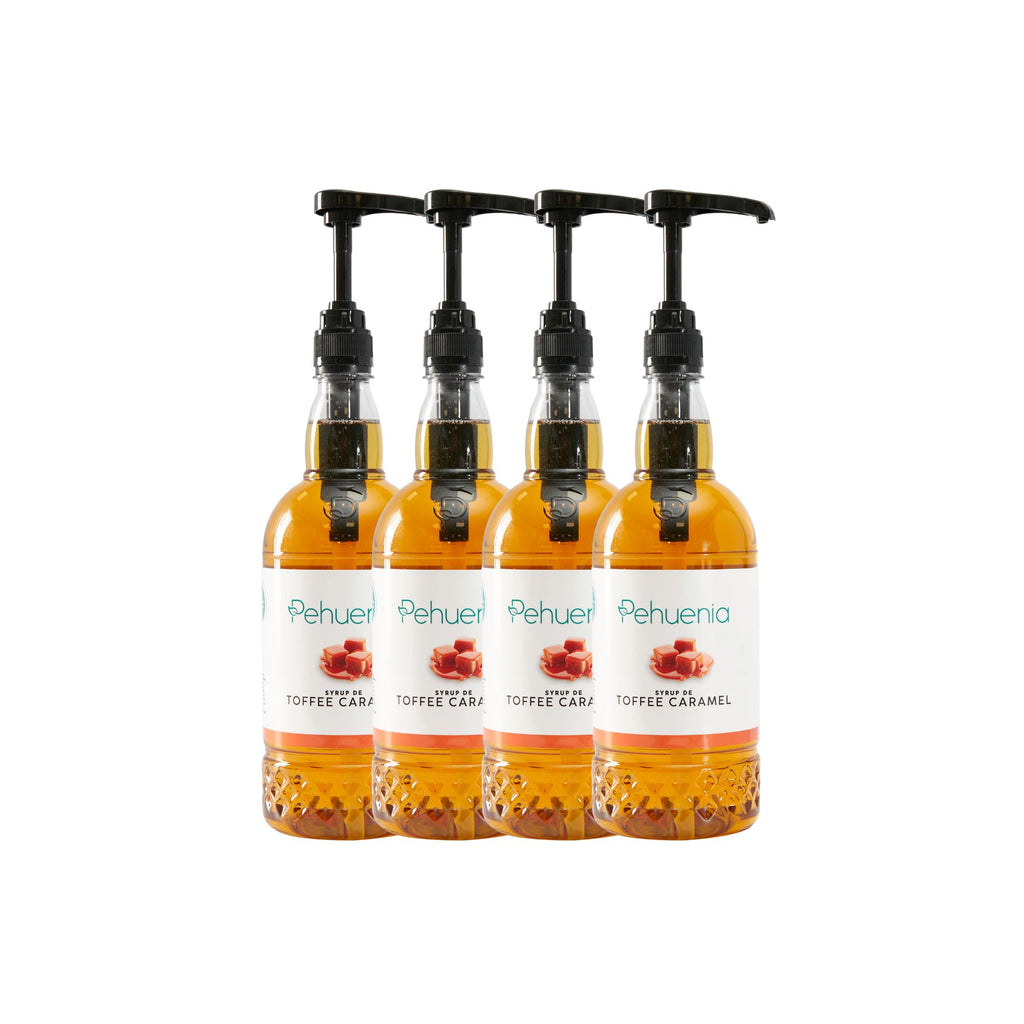Syrup Toffee Caramel - Caja de 4 botellas de 1 litro